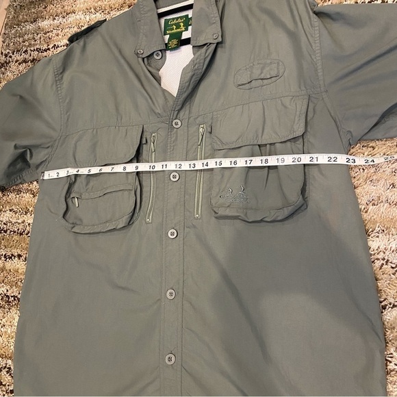 Cabela’s Guidewear Short Sleeve Button Fishing Shirt Men’s Sz Large - Picture 8 of 9